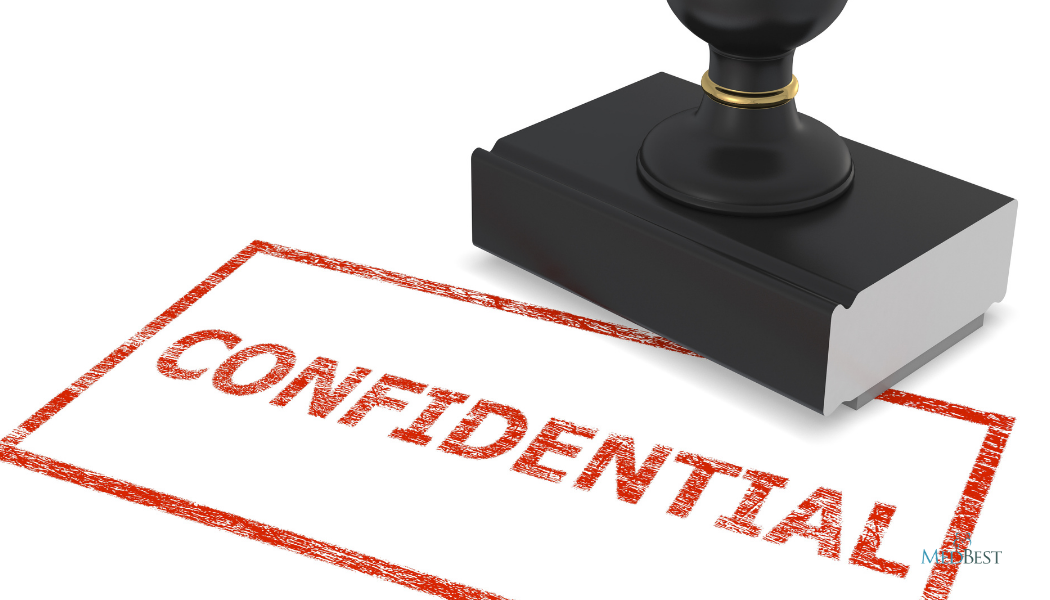 Hand Stamp with Confidential Verbiage